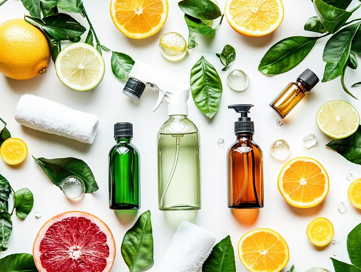 Essential oils are natural, non-toxic cleaning agents