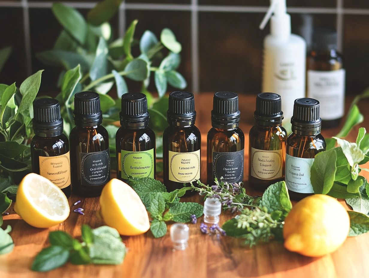 What are the 5 essential oils for a sparkling clean home?