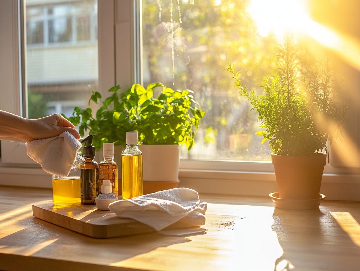 Using microfiber cloths for cleaning instead of paper towels