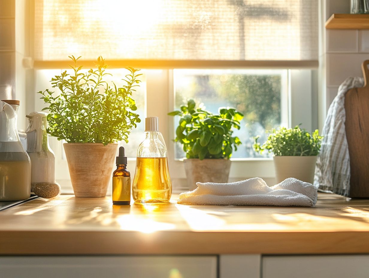 A visual guide to making your own eco-friendly cleaning solutions.