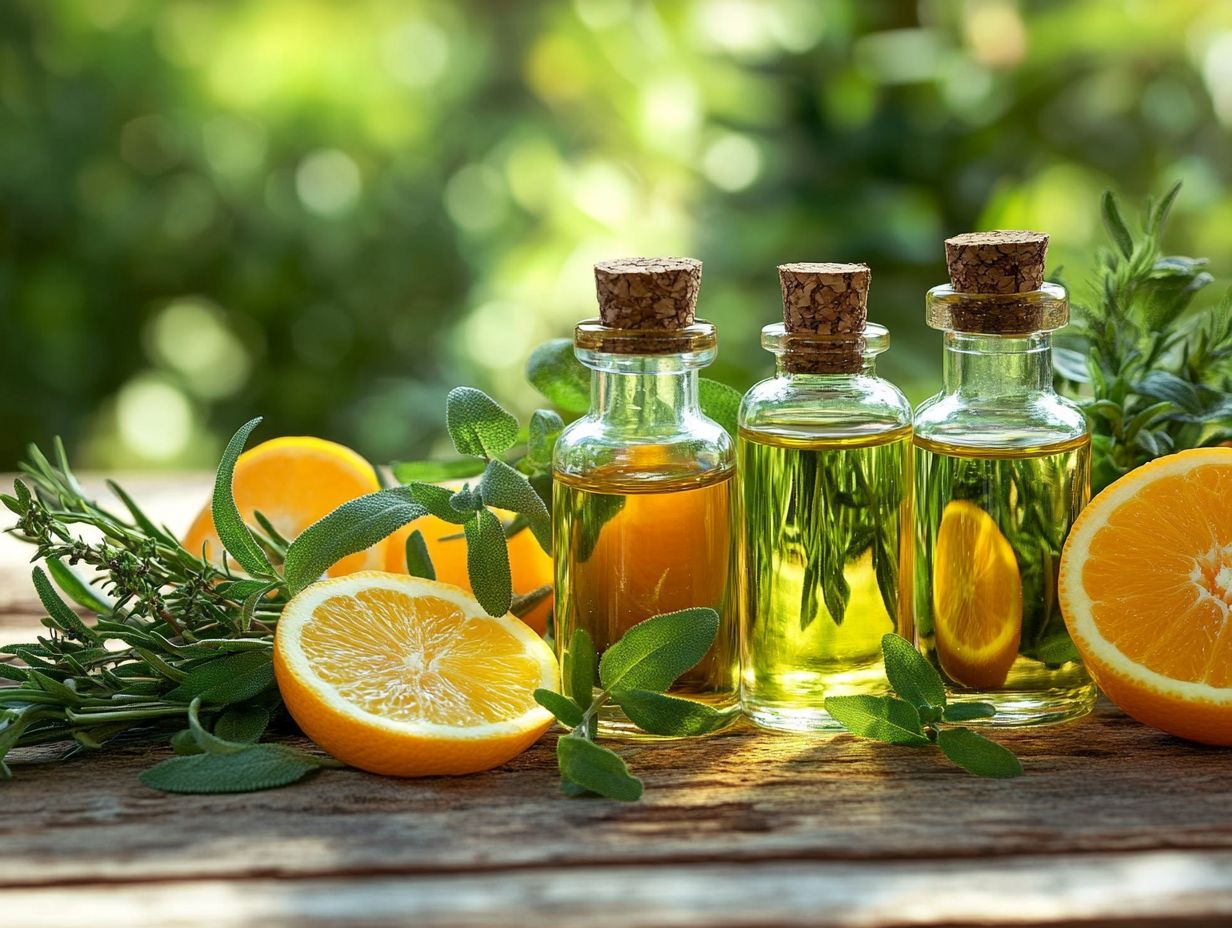 Essential oils for natural cleaning solutions