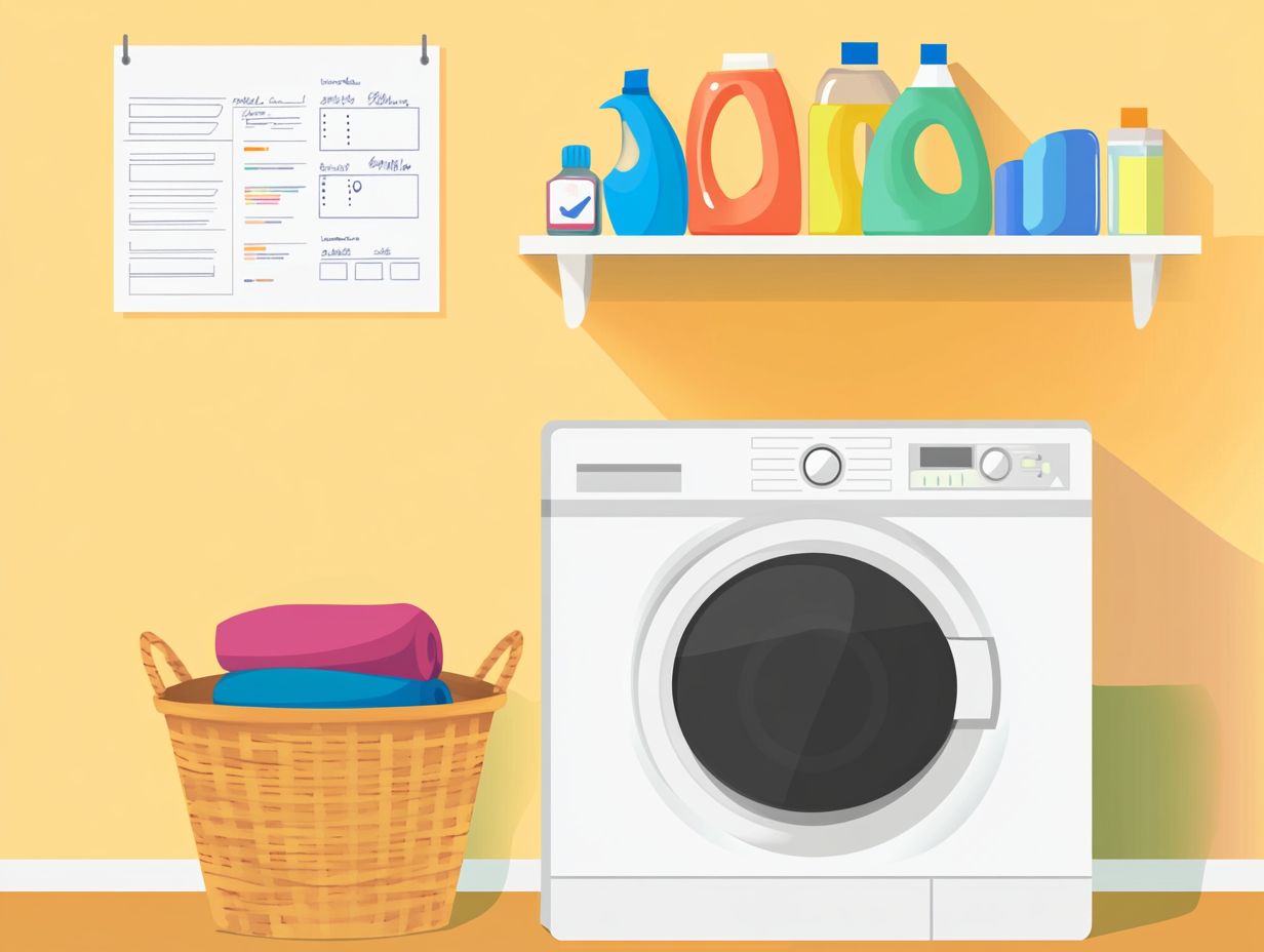 What are 7 tips for efficient laundry cleaning?