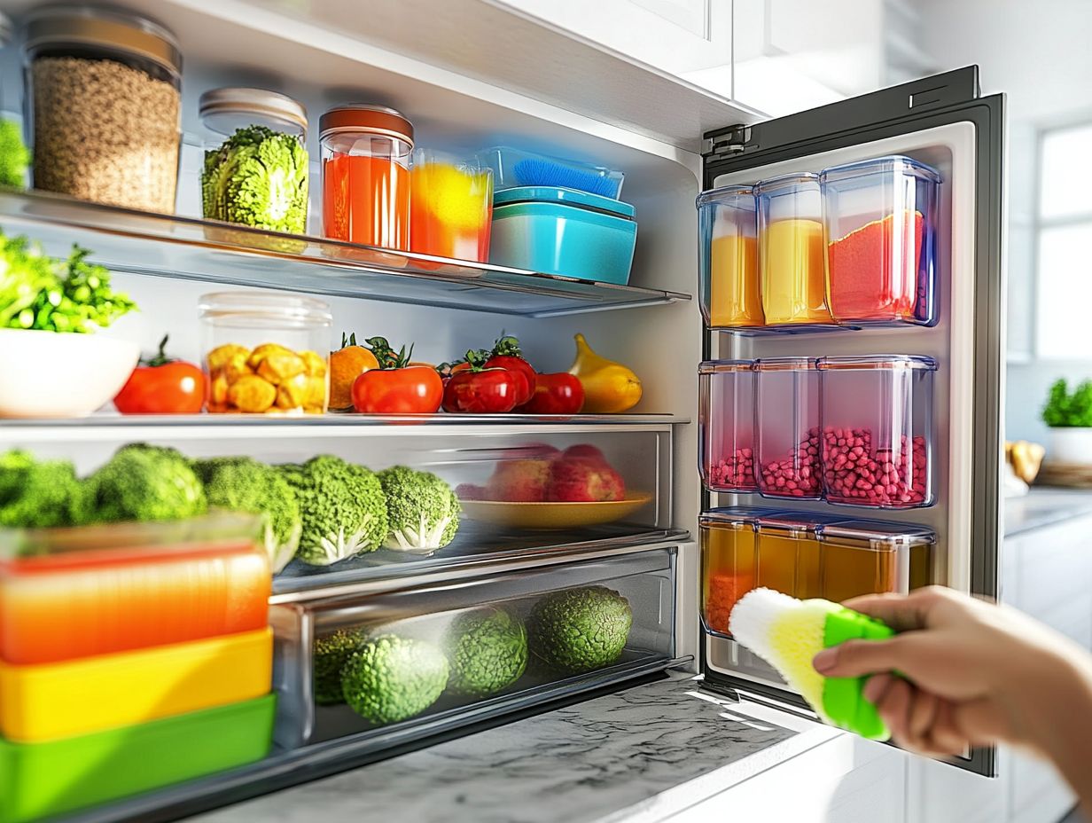 Effective cleaning products for refrigerator maintenance