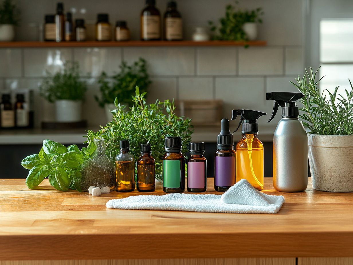 A visual guide showcasing the best essential oils for effective cleaning.