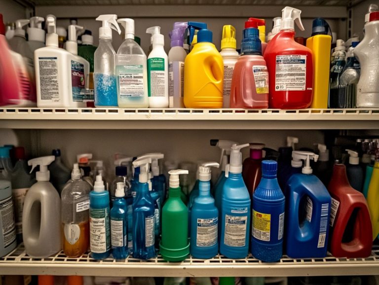 Best Practices for Storing Household Cleaners