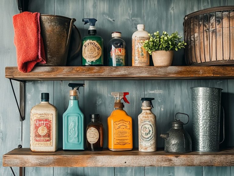 Best Ways to Store Vintage Cleaning Supplies