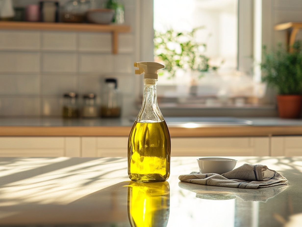 Illustration of Frequently Asked Questions about using Olive Oil for Cleaning