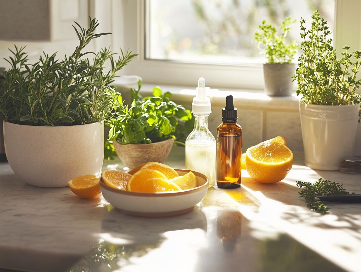 Homemade carpet deodorizer ingredients in a bowl