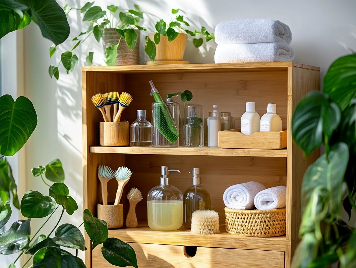 Image illustrating eco-friendly storage solutions for cleaners