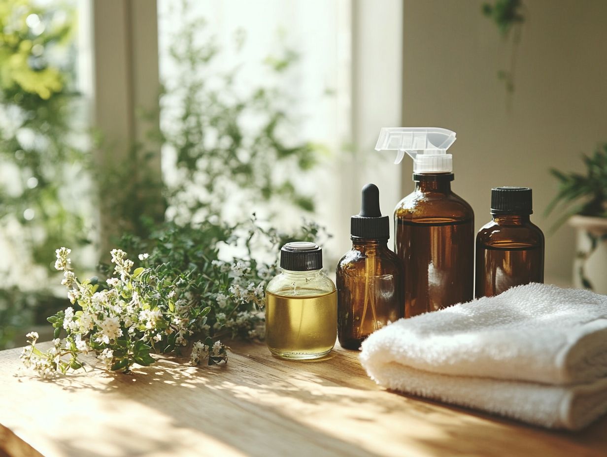 Infographic on the Best Essential Oils for Cleaning.