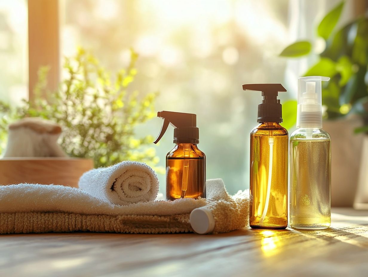 A visual guide to the safety of using essential oils for cleaning.