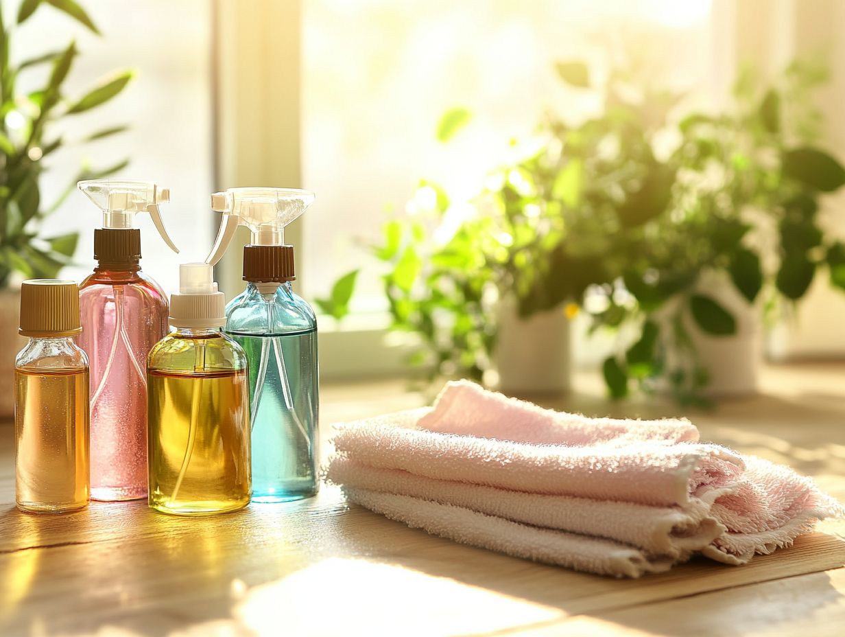 Essential oils for effective surface cleaning