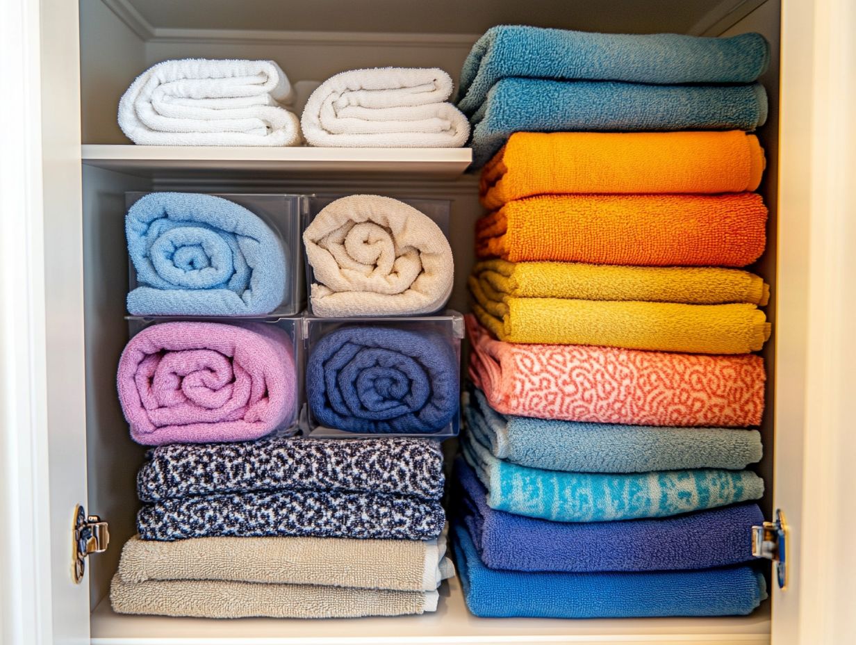 Infographic of Essential Tips for Storing Cleaning Cloths