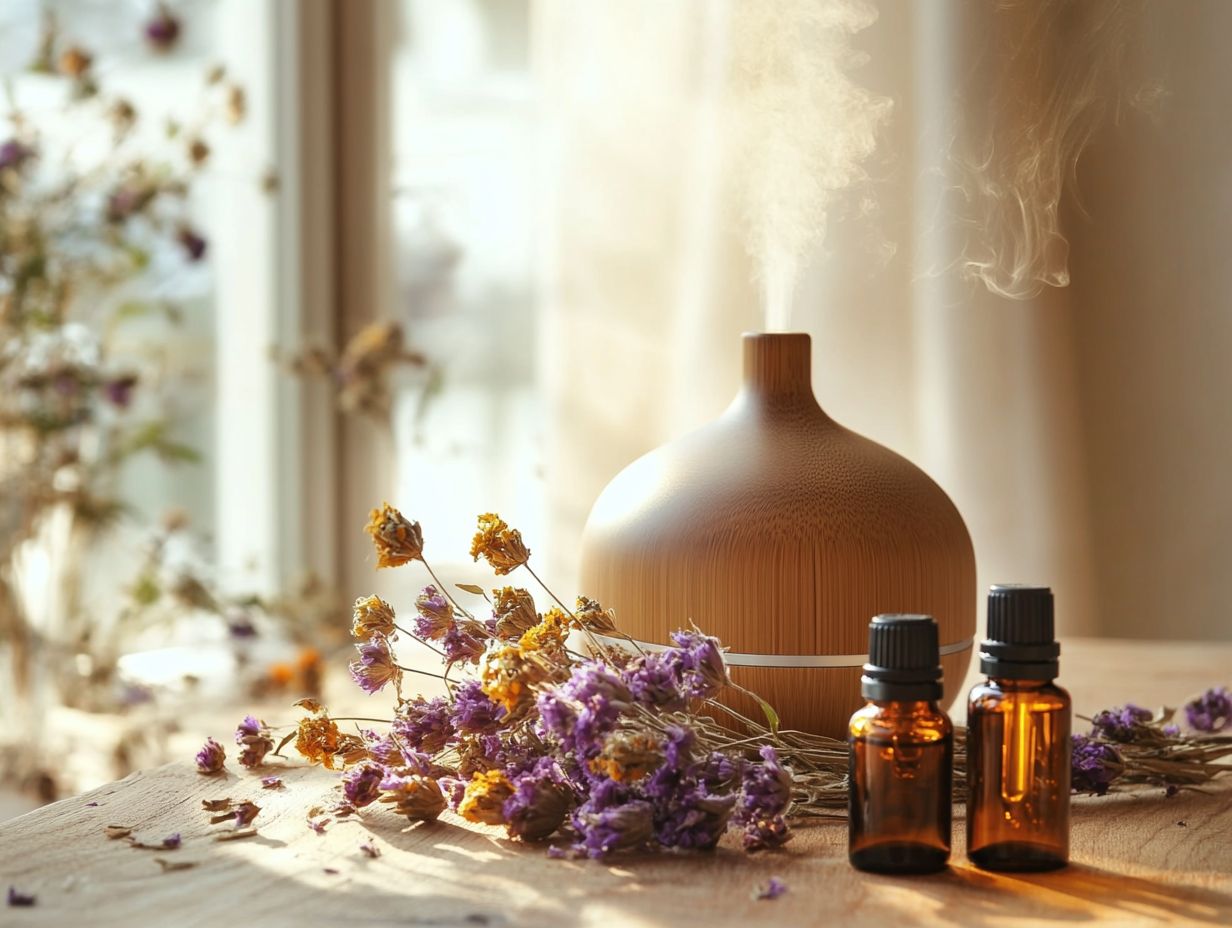 An infographic on safely using essential oils in home care