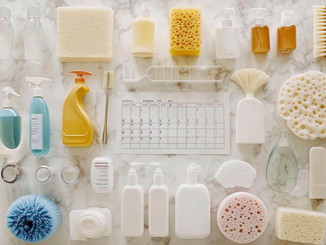 Image depicting proper storage techniques for cleaning products