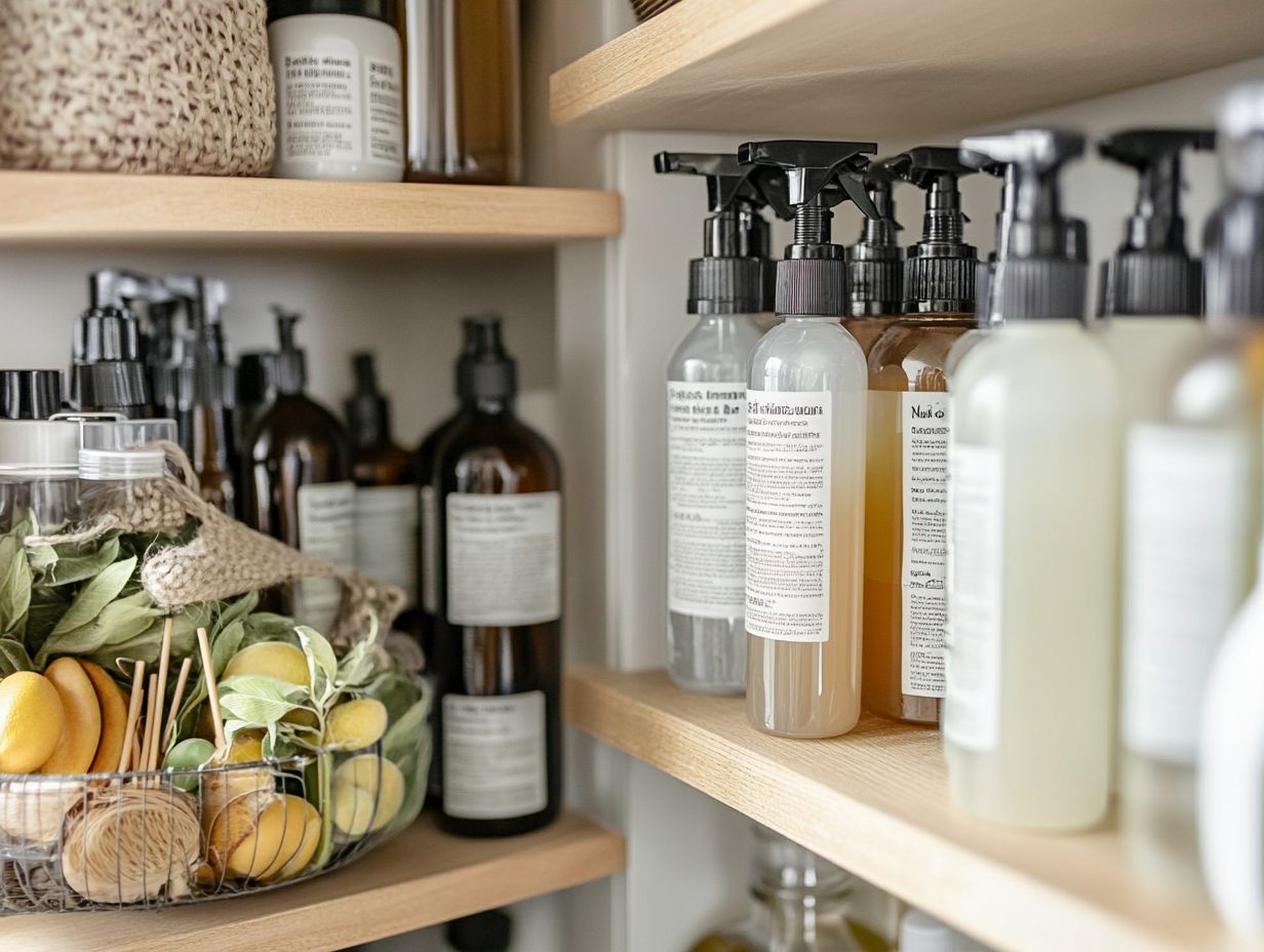 What Are Some Tips for Safe Storage of Non-Toxic Cleaners?