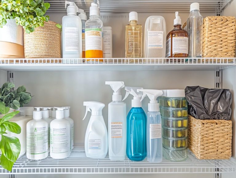 Guidelines for Storing Non-Toxic Cleaners