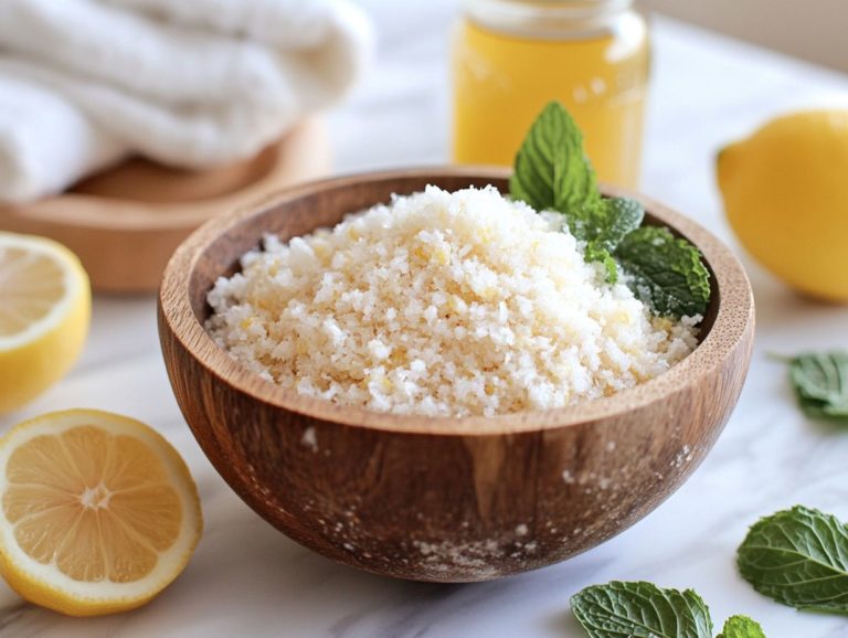 Homemade Bathroom Scrub: Natural Ingredients