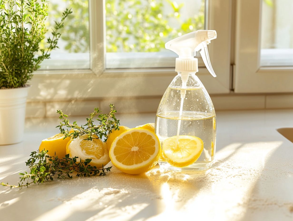 Image of DIY cleaning solutions to reduce allergens in your home.