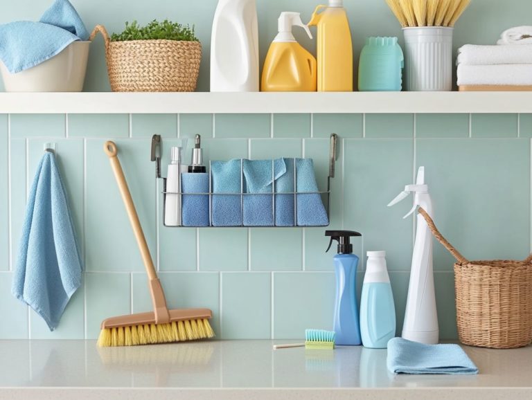 How to Avoid Clutter in Your Cleaning Area