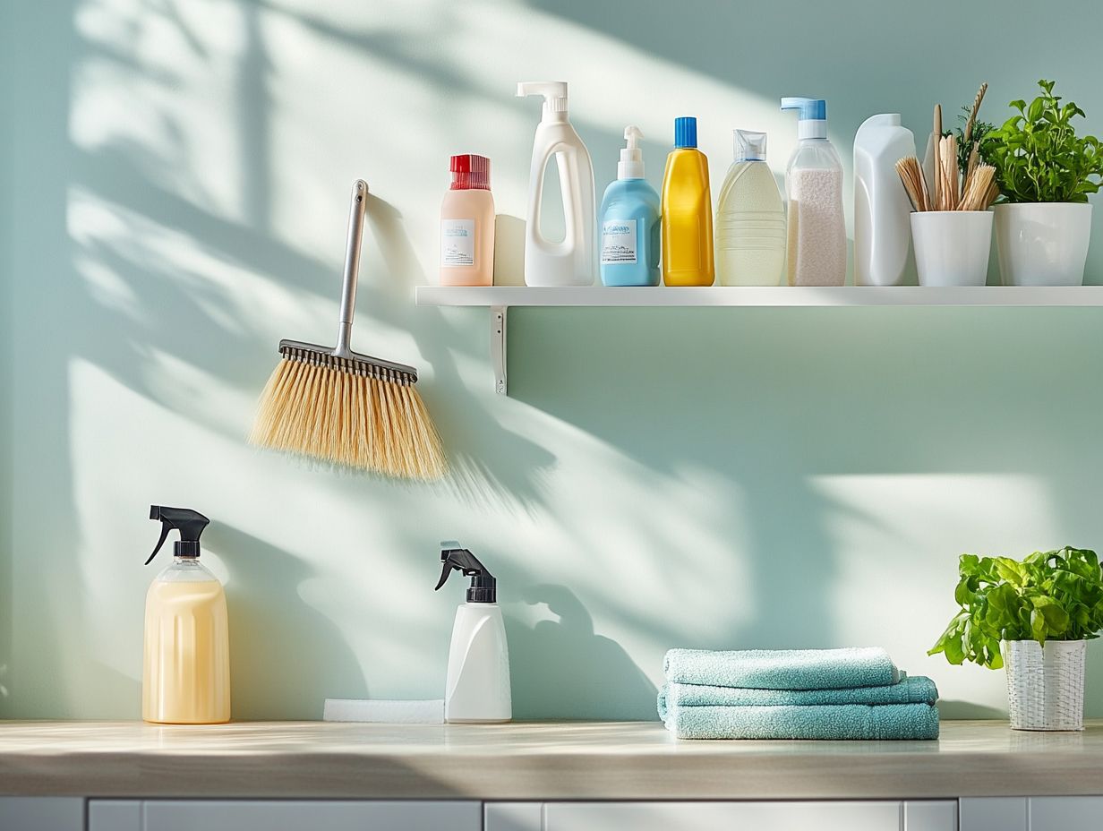 What are Some Tips for Maintaining a Clutter-free Cleaning Area?