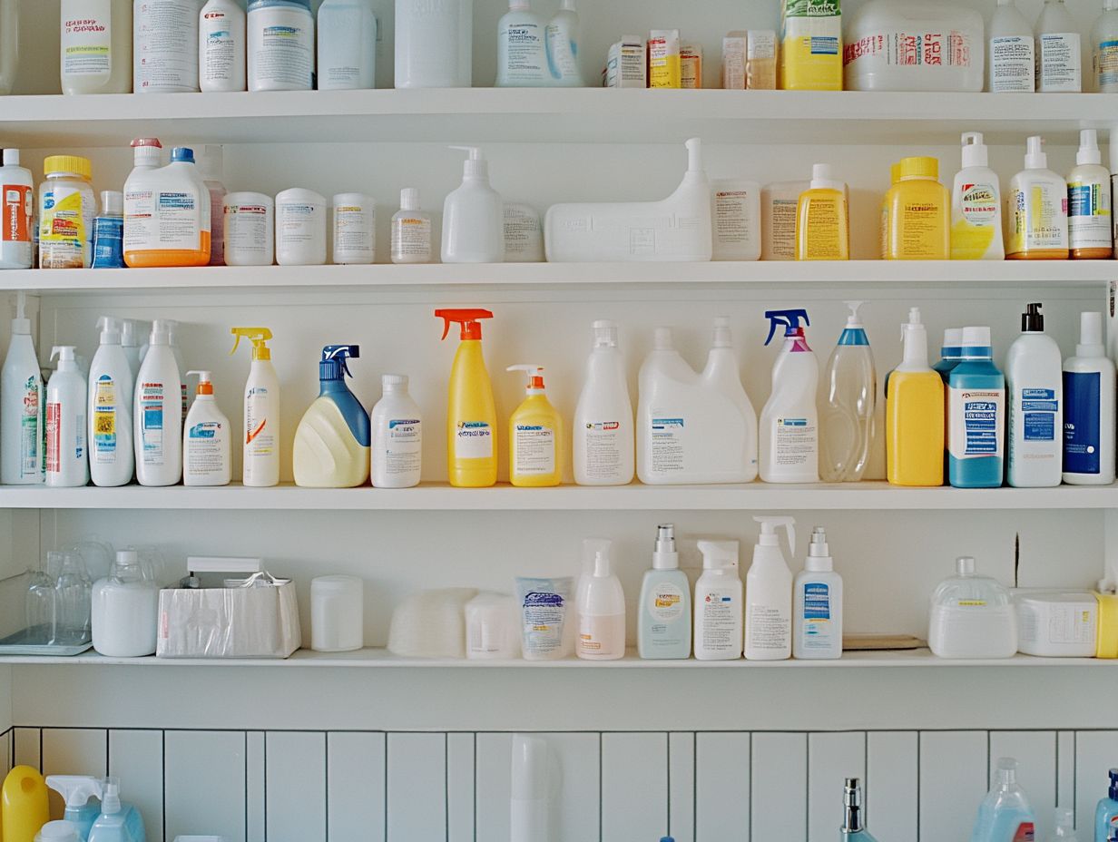 A guide on reading cleaning product labels and understanding ingredients for safer choices.