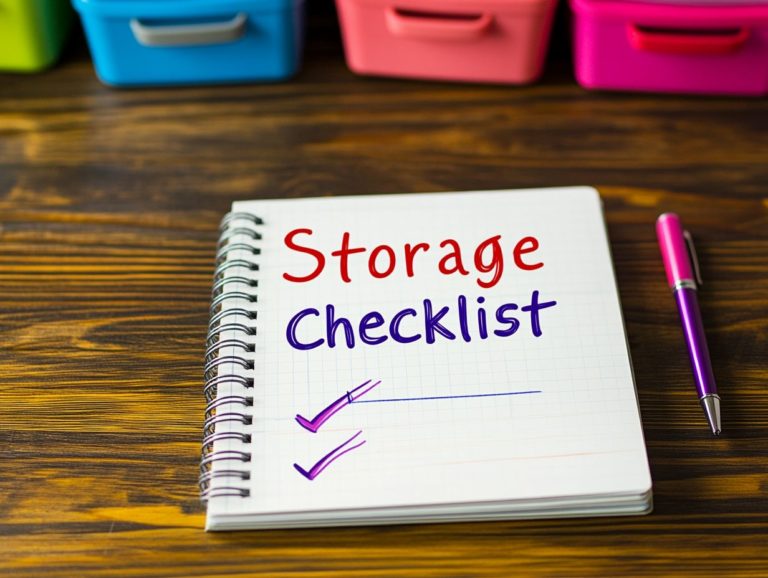 How to Create a Cleaner Storage Checklist