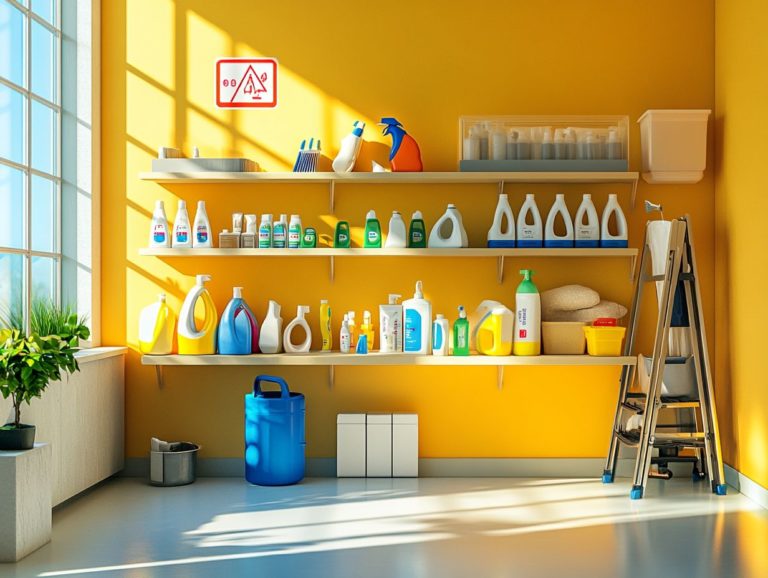 How to Create a Safe and Tidy Cleaning Area