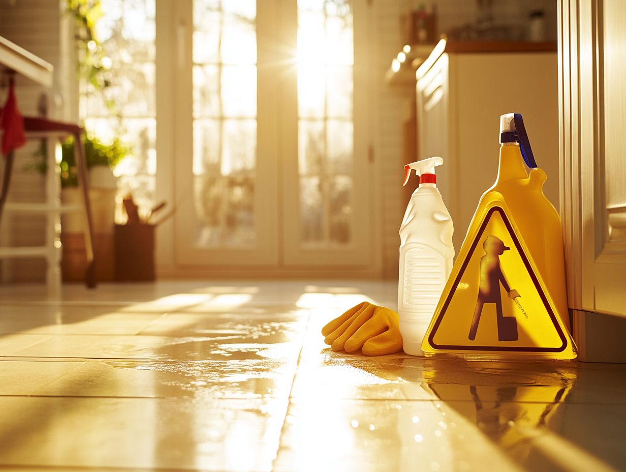 Steps to create a safe cleaning environment