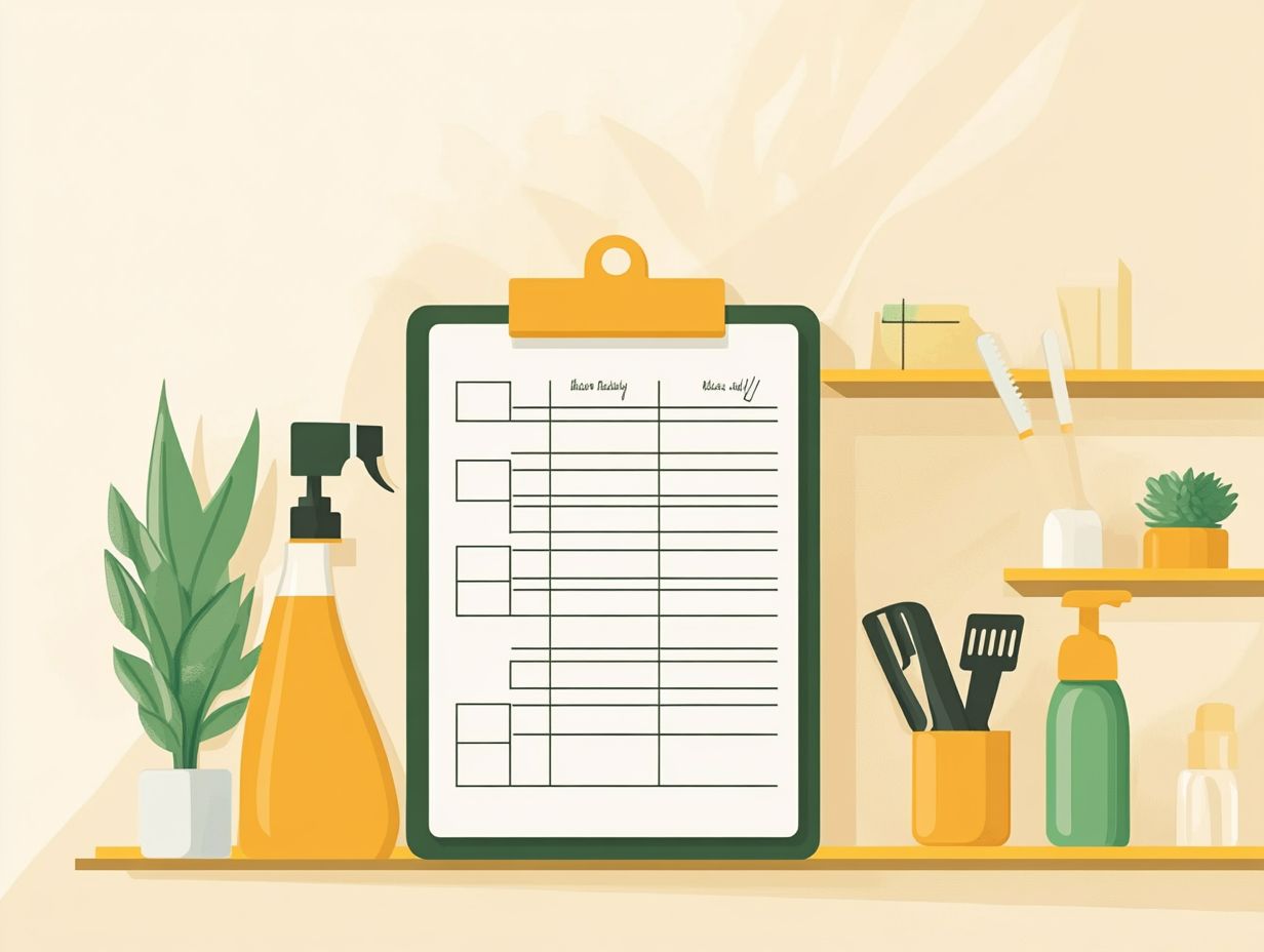 How to Create a Weekly Cleaning Schedule