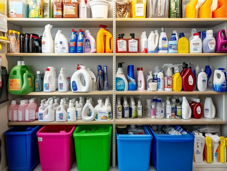 How to Create an Organized Cleaning Supply Area