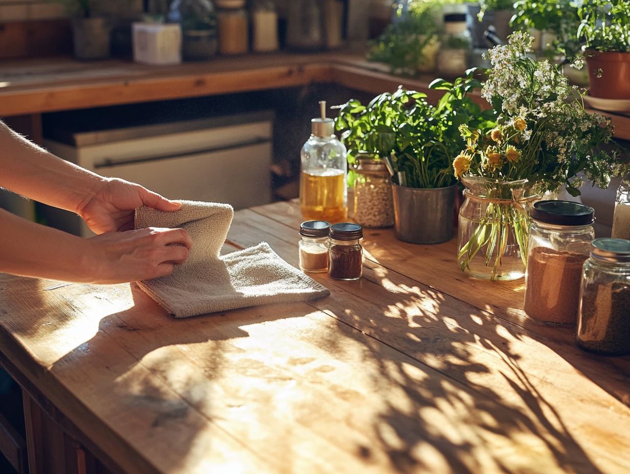 Image showing vinegar cleaning solution in action