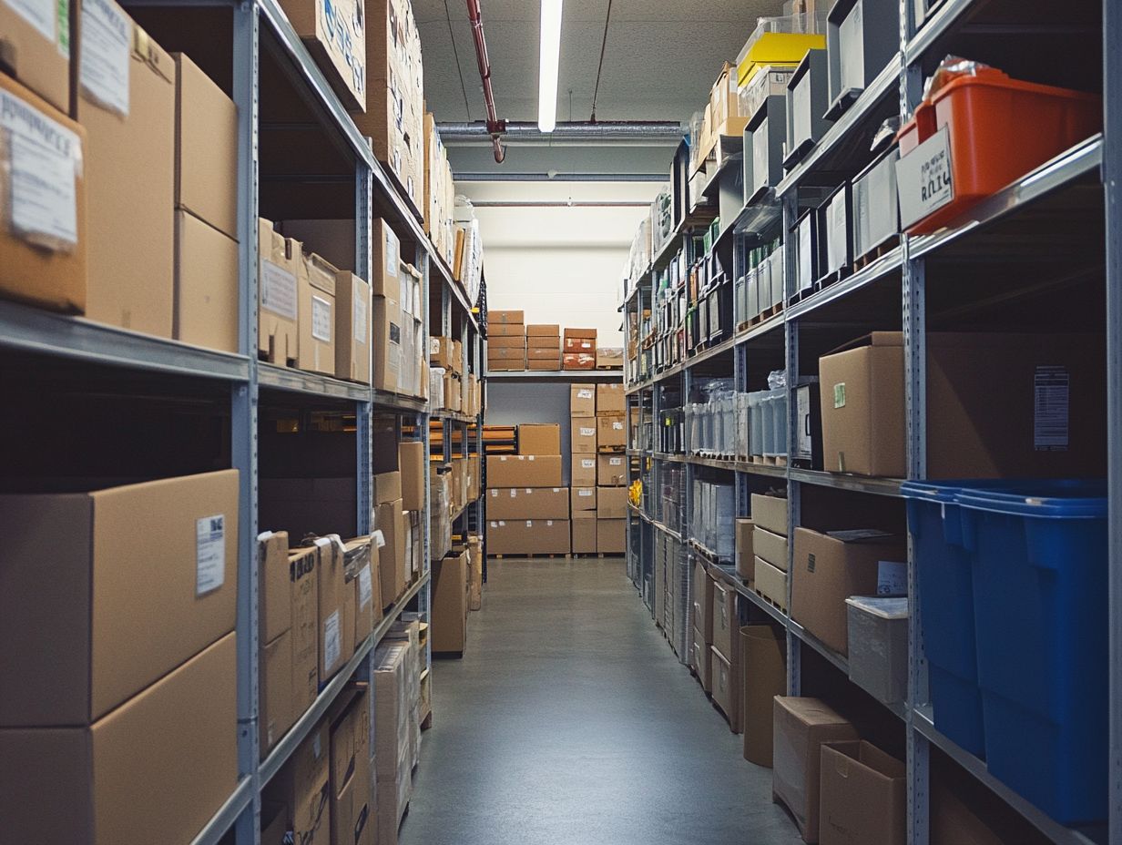 What are the benefits of ensuring a clean and safe storage area?