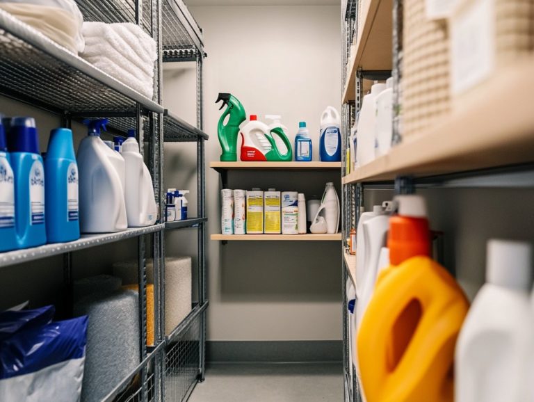 How to Ensure Cleaners Are Stored Accordingly