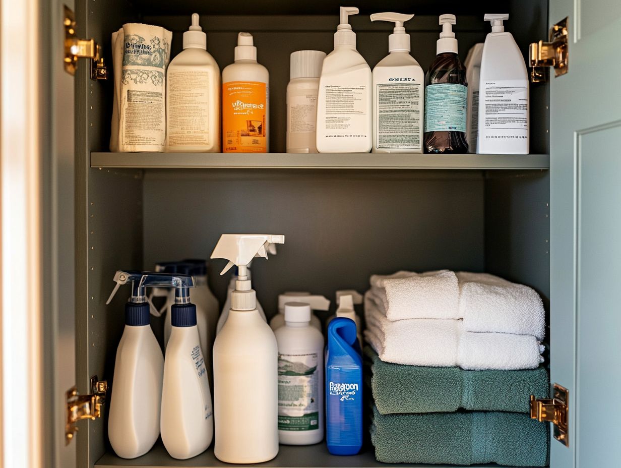 How Should Cleaners Be Stored?