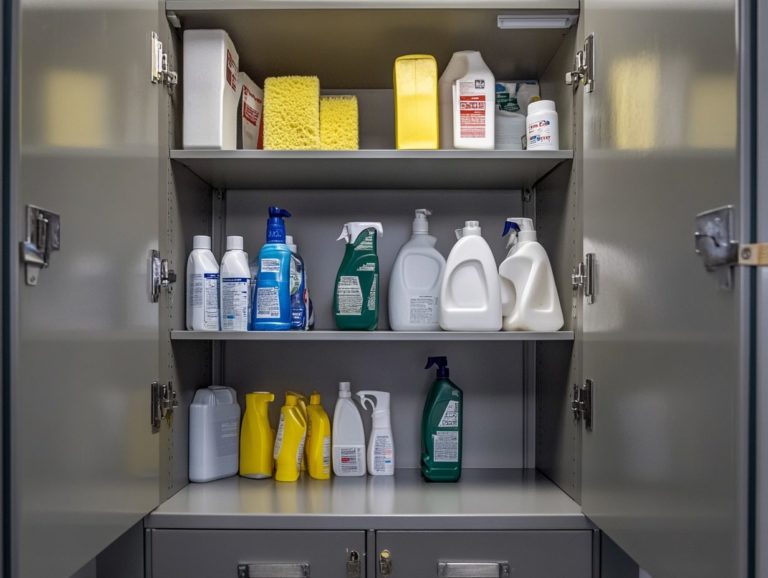 How to Ensure Cleaners are Stored Safely