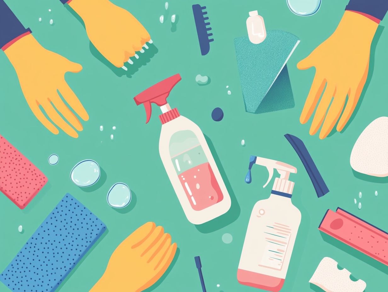 An image illustrating poisoning risks from cleaning supplies