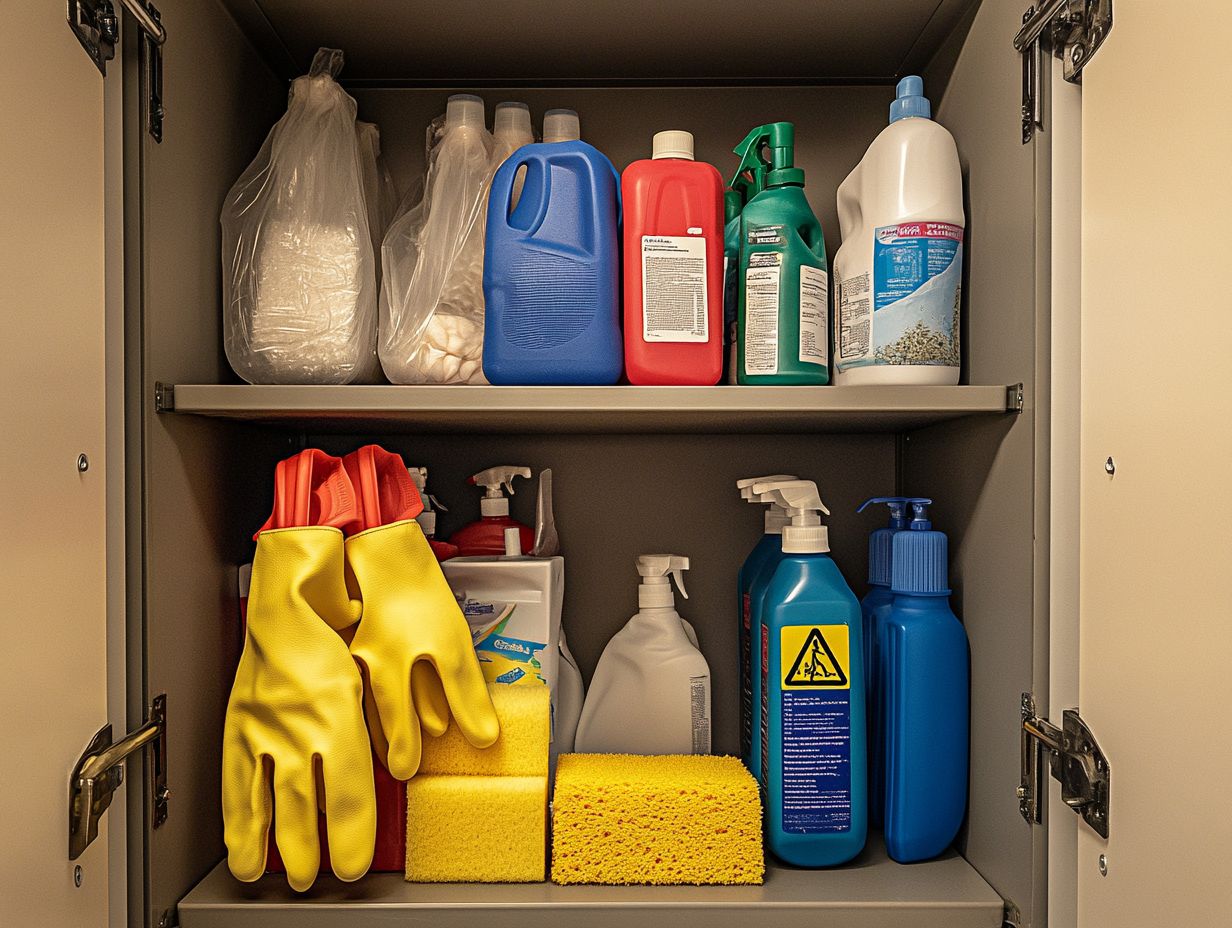 2. Store Cleaning Materials in Their Original Containers