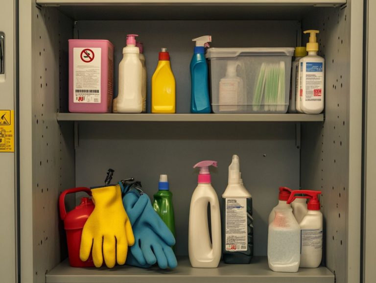 How to Ensure Safe Storage of Cleaning Materials