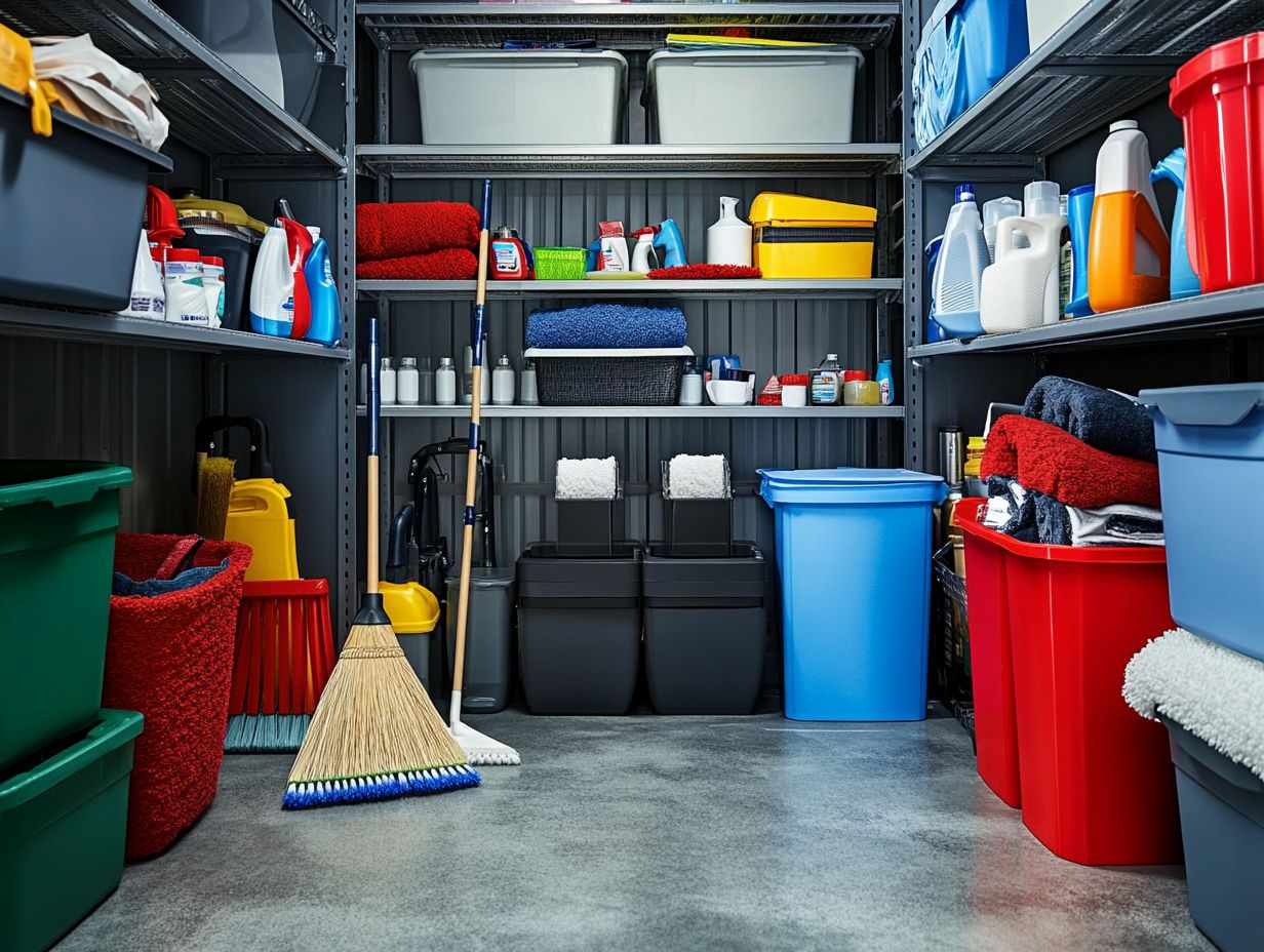 How to Properly Store Cleaning Tools?