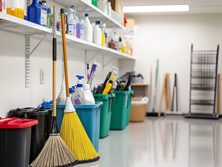 How to Ensure Safe Storage of Cleaning Tools