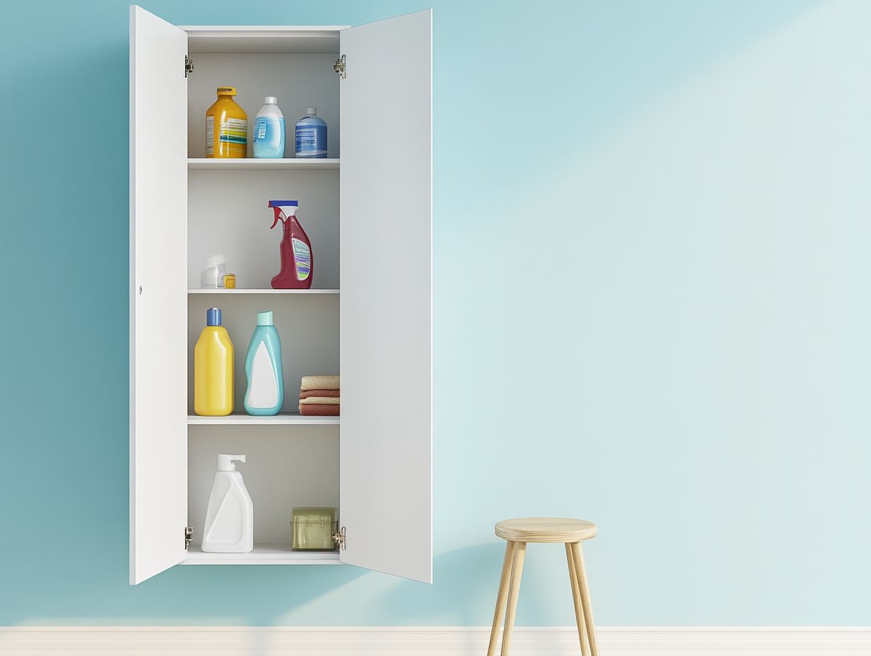 Image depicting safe storage of cleaning supplies