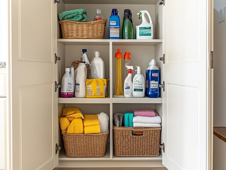 How to Keep Your Cleaning Supplies Accessible