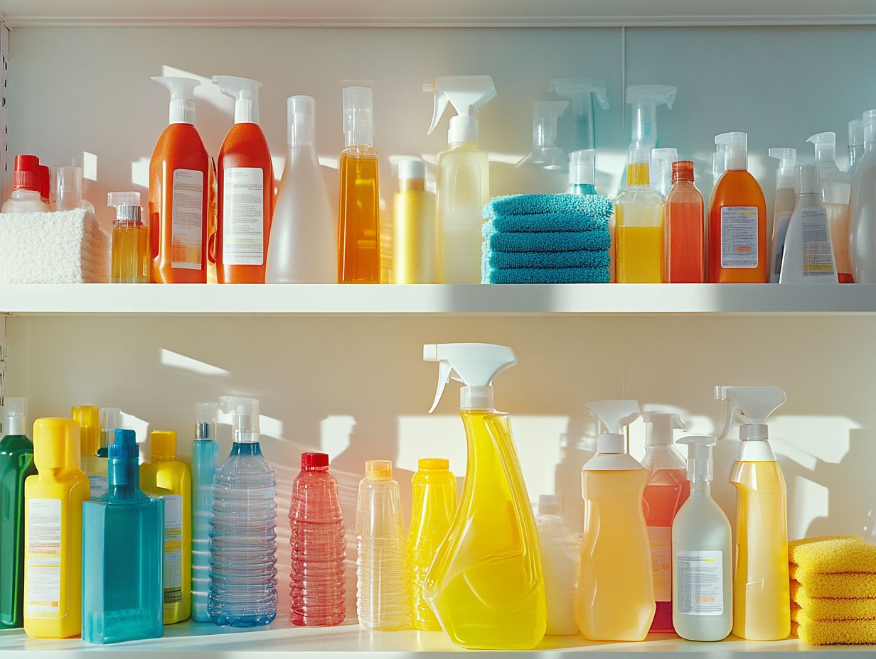 Image showing how to keep cleaning supplies in good condition