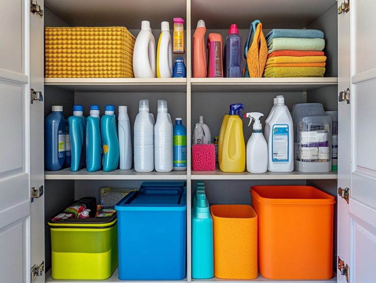 How to Keep Your Cleaning Supplies in Order