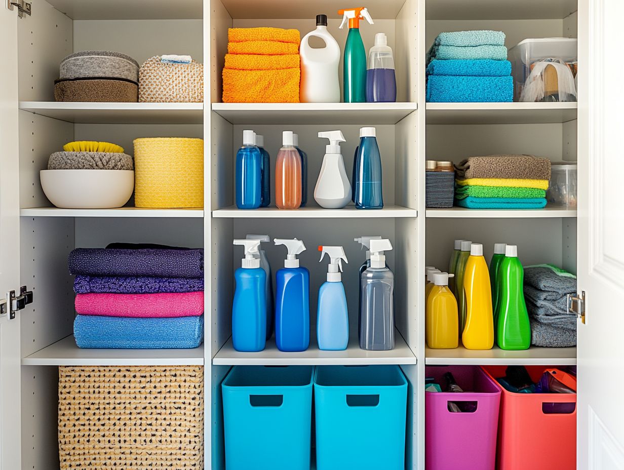 Organized Cleaning Supplies