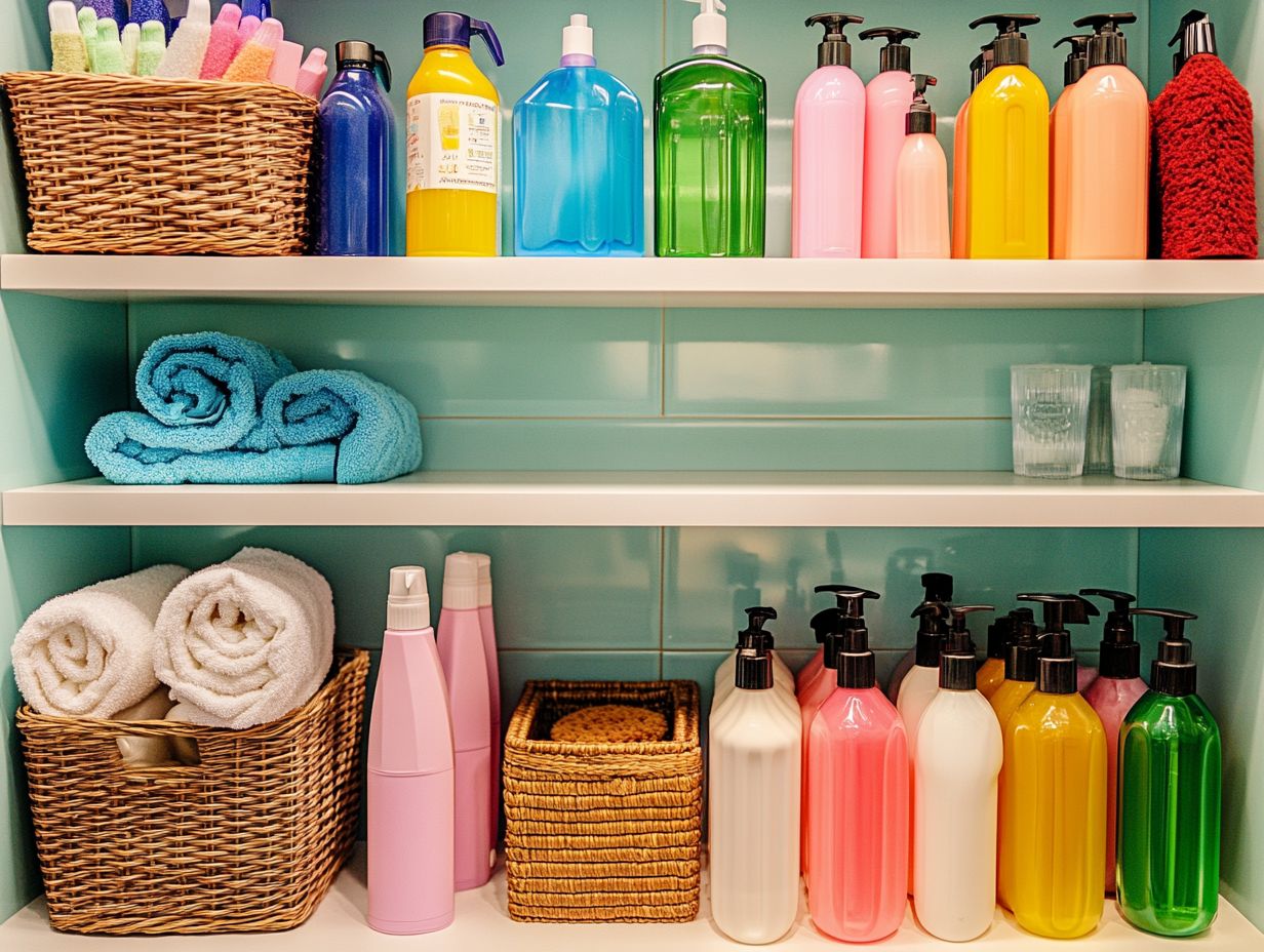 Essential cleaning supplies for maintaining a hygienic home