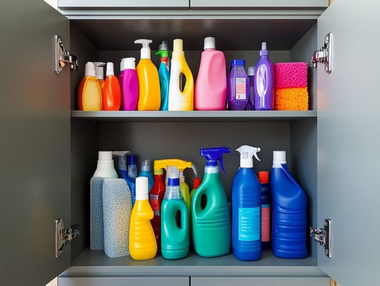 How to Keep Your Cleaning Supplies in Safe Storage