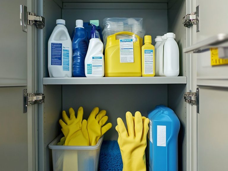 How to Keep Your Cleaning Supplies in Safe Storage