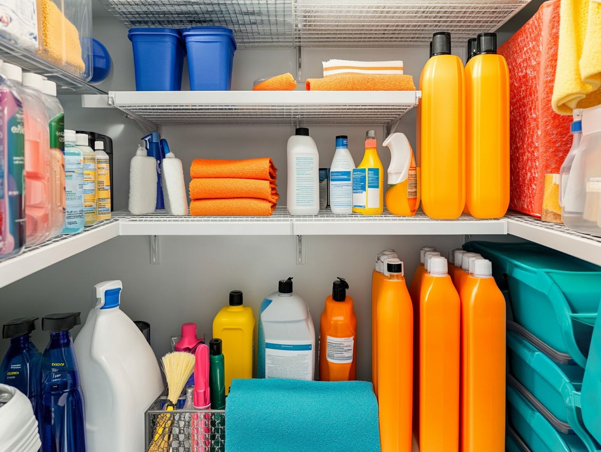 Visual Guide to Decluttering and Sorting Your Cleaning Supplies